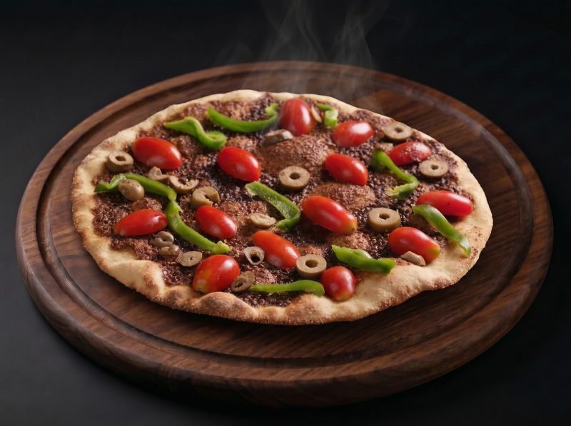 منقوشة زعتر وخضار